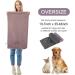Kinhwa Super Absorbent Microfiber Pet Towel for Dogs & Cats | 2 Pack (50x90cm) - Gray & Violet | Ultimate Dog Bath Towel for Fast Drying - Buy Online on SooperMarket.com