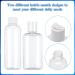 Firtink 6 PCS Plastic Travel Bottles 100 ML Clear Travel Containers Bottle Refillable Cosmetic Bottles Liquid Containers for Travel Toiletries Shampoo Lotion Makeup Shower Hand Soap - Buy Online on SooperMarket.com