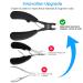 opove X5 Black Heavy Duty Toenail Clippers for Thick Ingrown Nails - Precision Nail Scissors with Super Sharp Curved Blade - Professional Grooming Tool - Buy Online on SooperMarket.com
