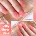 YTD Likomey Nude Gel Nail Polish Kit - 8 Colors Translucent Neutral Jelly Sheer UV Set | White Pink Glitter | 7.5ml Multicolor - Buy Online on SooperMarket.com