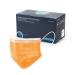 Curt Maria Medical 50 pieces of medical facial masks made in germany mouth protection 3-layer with ear loops for single use orange