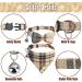 Classic Plaid Bow Tie Cat Collar with Bell - 2 Pack Adjustable Collars for Cats and Small Dogs - Beige Plaid Design - Buy Online on SooperMarket.com