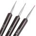 TRIXES 3 Small Nail Brushes Professional Gel & Acrylic Nail Art Tools for Home & Salon Use - Buy Online on SooperMarket.com