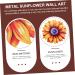 PRETYZOOM Sunflower Art Decor Iron Sunflower Hanging Ornament Sunflower Wall Decor - Buy Online on SooperMarket.com