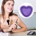 Bexdug Makeup Cleaning Bowl Heart Shape Silicone Makeup Brush Cleaning Mat Bowl | Portable Washing Tool for Brushes Sponges Makeup Cleaning Tools for Makeup Lovers Purple - Buy Online on SooperMarket.com