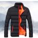 oelaio Mens Women's Heated Jacket Long Sleeve Winter Warm USB Heating Coat with Hood Windproof Down Coat for Outdoor Orange Large - Buy Online on SooperMarket.com