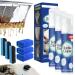 Super Cleaning Foam Super Magic Stain Remover Foam Cleaner Foaming Heavy Oil Stain Cleaner Kitchen Foam Cleaner All-Purpose Bubble Cleaner (3Pcs)