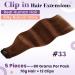 Buy Laavoo Clip In Extensions | Real Hair 70g 30cm Auburn Brown - Smooth & Stylish Red-Brown Clip-Ins - Buy Online on SooperMarket.com