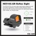 Holosun HE510C-GR Open Reflex Optical Sight | Super Green LED | 2 MOA Dot 65 MOA Circle - Buy Online on SooperMarket.com