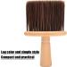 Large Barber Hair Cutting Brush with Wooden Handle Barber Face Brush for Face Neck Duster Hair Cutting Accessories (Brown) - Buy Online on SooperMarket.com