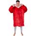 Official Liverpool FC Adult Fleece Poncho Hooded Blanket - Coco Moon Super Soft Changing Robe - Buy Online on SooperMarket.com