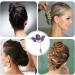 Lesunbak Butterflies Tassel Grab Clip - Elegant Hairpin & Clip For Women Rhinestone Tassel Hair Chain Chic Hair Accessories Nonslip Grip Embellished With Rhinestones For Daily Use Purple - Buy Online on SooperMarket.com