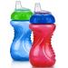 Nuby 2 Pack No Spill Cup 10 Ounce Blue - Red