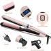 Culwad Smooth Iron Hair Smoothing - 25mm Ceramic Plate Digital Display Dual Voltage Auto Shut-Off - Pink - Buy Online on SooperMarket.com