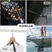 KOMCLUB Telescoping Boat Hooks - 3 Stage Aluminum Push Pole - Lightweight & Floating - Non-Slip Rubber Handle - Durable Boating Accessories - Multi-Color Rust-Resistant Boat Gaff - 12FT - Buy Online on SooperMarket.com