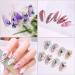 Eseres 10 Sheets 3D Laser Butterfly Nail Stickers - Self-Adhesive Colorful Butterflies Decals for Nail Art - Buy Online on SooperMarket.com
