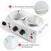 Beth Lee Professional Electric Double Wax Warmer Set - 41 Piece Hair Removal Kit with Hard Wax Beads, Applicator Sticks, and Dual Heater Machine - Buy Online on SooperMarket.com
