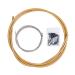 EASTERN POWER Bike Shifter Cable & Housing Set for Shimano SRAM, Braide Pattern, Black/Gold/Silver