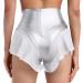 Women's Shiny Ruffle Dance Booty Shorts - High Waist Metallic Mini Hot Pants for Stage, Pole Dance, Yoga - Large Silver - Buy Online on SooperMarket.com