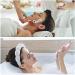 Spa Headband Set for Women - Soft Terry Cloth Headband for Face Washing and Makeup - Bubble Skincare Headband with Wristbands - Black+White - Perfect Gift Idea - Buy Online on SooperMarket.com