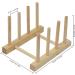 ChengFu Bamboo Baby Plate Holder | Kitchen Cabinet Organizer for Baby Dishes and Utensils - Buy Online on SooperMarket.com
