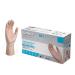 AMMEX Clear Vinyl Medical Gloves Large (Pack of 100) Box of 100