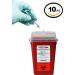 OakRidge Products 1 Quart Size (Pack of 10) Sharps Disposal Container - Safe and Convenient Solution - Buy Online on SooperMarket.com