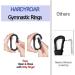 HardyRoar Wood Gymnastic Rings - Crossfit & Body Training Equipment with Easy Install Carabiners & Adjustable Straps - Buy Online on SooperMarket.com
