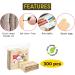 Apremont 300 Pcs Mini Natural Wooden Craft Sticks - 3.5 inch Ice Cream & Popsicle Sticks - Food Grade & Ideal for Crafting, Stirring, and DIY Kids Projects - Buy Online on SooperMarket.com