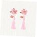 ibasenice 1 Pair Tassels Hairclips Hair Barrettes for Girls Hair Accessories for Girls Flower Hair Accessories Polymer Clay Cane Kids Hair Accessories Qipao Chinese Style Pair Clip Child - Buy Online on SooperMarket.com
