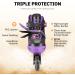 MARCENT Adjustable Inline Skates | Kids Roller Blades with Light up Wheels | Purple | Youth Size M (1-4) - Buy Online on SooperMarket.com
