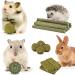 ERKOON 25Pcs Bunny Chew Toys - Natural Timothy Hay Treats Sticks for Rabbit, Chinchilla, Guinea Pig, Hamster, Gerbil, Squirrel - 8.5oz - Buy Online on SooperMarket.com
