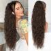 ORSUNCER Dark Brown Ponytail Extension Claw 30" - Dark Brown