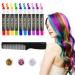 FRCOLOR Hair Chalk for Girls 10 Color Temporary Hair Paint for Kids Washable Hair Dye Hair Color Pens Halloween Christmas Girls Makeup Accessories