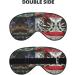 SSIMOO Mexican American Flag Eye Mask | Soft & Breathable Sleep Mask for Travel | Relaxation & Comfort - Buy Online on SooperMarket.com