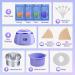 Waxing Kit with Wax Warmer & 4 Hard Wax Beans for Hair Removal - Bikini, Brazilian, Legs, Eyebrow, Armpit, Face - Full Body Waxing for Women and Men - Buy Online on SooperMarket.com