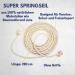 Best Sporting Springs Rope | 100% Natural Cotton & Jute | 280 cm | Handle-less | Top Quality for Clubs Schools & Recreational Sports - Buy Online on SooperMarket.com