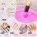 Acrylic Nail Kit for Beginners - Professional 10 Color Powder Set with Brush - Nail Extension Form Set-2 - Buy Online on SooperMarket.com