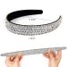 WOVOWO Rhinestone Headband - Sparkly Crystal Diamond Hair Accessories for Women, Non Slip Fashion Bling Head Band - White - Buy Online on SooperMarket.com