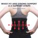 Men Back Brace | Self-Heating Lumbar Support Braces - Compression Belt Adjustable Waist Protector Belt for Herniated Disc and Scoliosis Xl - Buy Online on SooperMarket.com