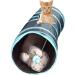 SunGrow Large Cat Tunnel Toy with Play Ball - Collapsible Maze Tube for Indoor Cats, Kittens, Rabbits, and Dogs - Buy Online on SooperMarket.com