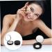 CANIGHT 2pcs Elastic Mesh Loose Powder Box Flour Holder Makeup Powder Case Portable Powder Puff Black Abs - Buy Online on SooperMarket.com