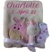 Wuff-Dogsworld Personalized Baby Blanket | Custom Name Embroidery & Gift Set - Baby Rattle or Socks for Baptism & Birth (Boy/Girl) - Buy Online on SooperMarket.com