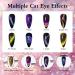 9D Cat Eye Gel Nail Polish Set - 6 x 8ml Magnetic Chameleon Colors with 1 Magnet | Soak Off Galaxy Effect Nail Art Gift for Women - Buy Online on SooperMarket.com