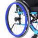 Wheelchair Wheel Covers 24-Inch Silicone Wheelchair Push Rim Covers Non-Slip Wear-Resistant Silicone Grip Covers for Improved Traction Hand Protection Easy Installation Universal Fit for 22/24-I 22-Inch Blue