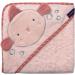 Clevamama Bamboo Apron Baby Bath Towel with Hood - Ultra Soft Bamboo, Absorbent, Pink, 98x98 cm - Buy Online on SooperMarket.com