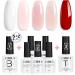AILLSA Nude Pink Gel Nail Polish Set Milky White Red Jelly Neutral Gel Polish with Base and Top Coat Long Lasting All Season Color Soak Off U V L ED Manicure Art Salon DIY at Home 7Pcs 8ML Red White - Buy Online on SooperMarket.com