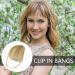 Dranng Bang Extensions Clip Human Hair French Bangs Clip on Fake Bangs Fringe Natural Color Fringe Hairpieces Stylish Neat Bangs Hair Extension for Girls Women gray gold - Buy Online on SooperMarket.com
