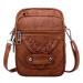 Qwuveds women Small shoulder bag phone wallet women mini shoulder messeng Package bicycle pockets behind children unit size brown