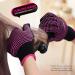 Teenitor Heat Resistant Gloves with Silicone Bumps - Professional Mitts for Hair Styling - Universal Fit Size - Rose Red - Buy Online on SooperMarket.com